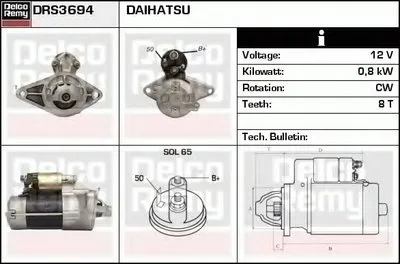 Стартер Remanufactured REMY (Light Duty) DELCO REMY купить