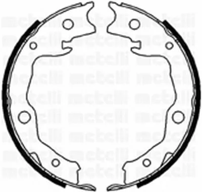 Комплект тормозных колодок, стояночная тормозная система METELLI купить