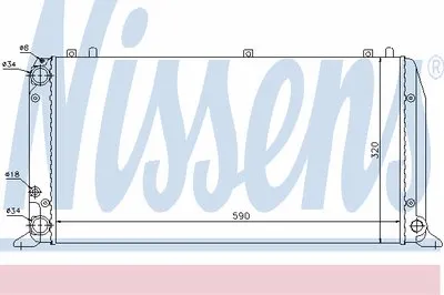 Радиатор, охлаждение двигателя NISSENS купить