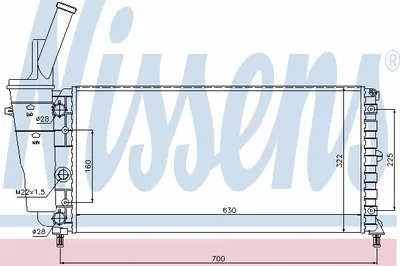 Радиатор, охлаждение двигателя NISSENS купить