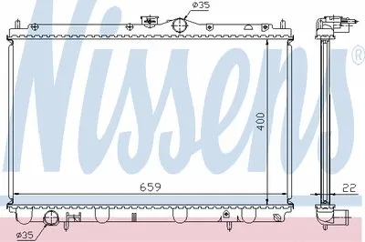 Радиатор, охлаждение двигателя NISSENS купить