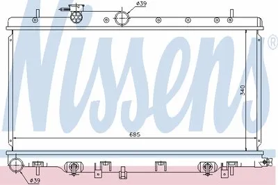 Радиатор, охлаждение двигателя NISSENS купить