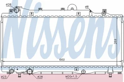 Радиатор, охлаждение двигателя NISSENS купить
