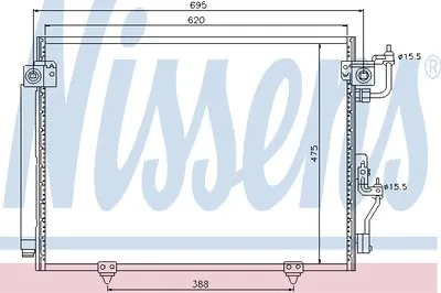 Конденсатор, кондиционер NISSENS купить