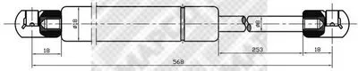 Газовая пружина, крышка багажник MAPCO купить