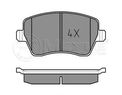 Комплект тормозных колодок, дисковый тормоз MEYLE купить