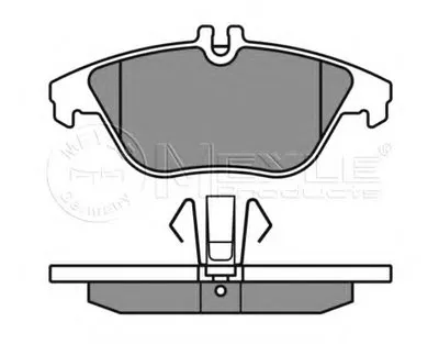 Комплект тормозных колодок, дисковый тормоз MEYLE купить