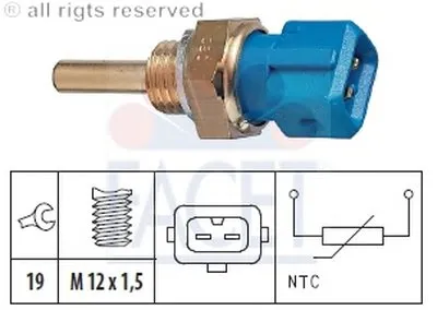Датчик, температура масла; Датчик, температура охлаждающей жидкости; Датчик, температура масла; Датчик, температура охлаждающей жидкости; Датчик, температура охлаждающей жидкости FACET купить