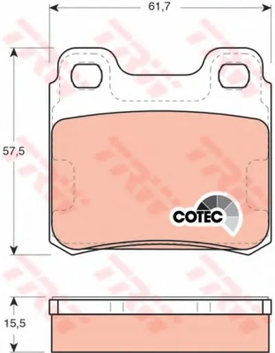 Комплект тормозных колодок, дисковый тормоз COTEC TRW купить