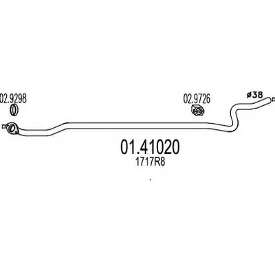 Труба выхлопного газа MTS купить