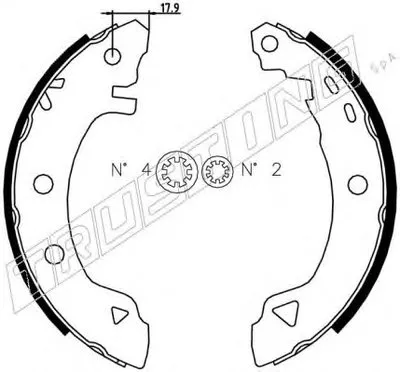 Комплект тормозных колодок TRUSTING купить