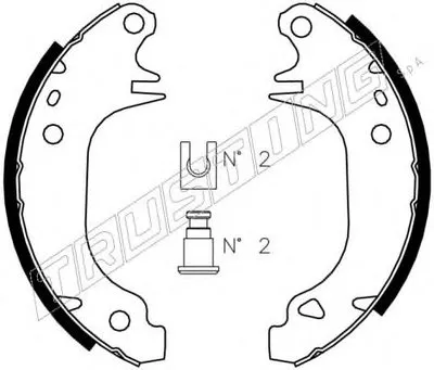 Комплект тормозных колодок TRUSTING купить