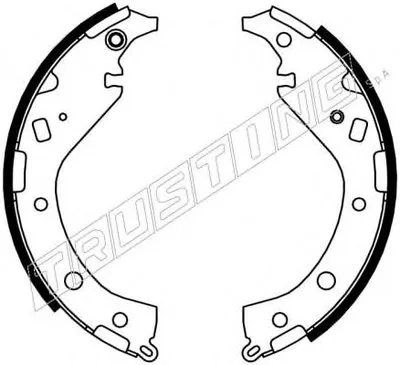 Комплект тормозных колодок TRUSTING купить