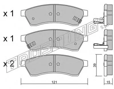 Комплект тормозных колодок, дисковый тормоз TRUSTING купить