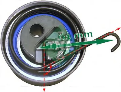 Натяжной ролик, ремень ГРМ INA купить