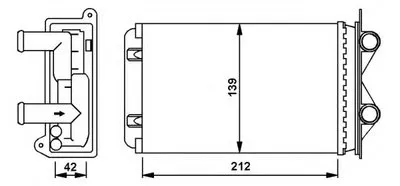 Теплообменник, отопление салона NRF купить