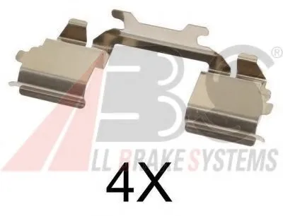 Комплектующие, колодки дискового тормоза A.B.S. купить