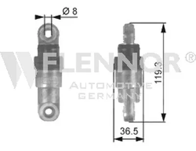 Амортизатор, поликлиновой ремень FLENNOR купить