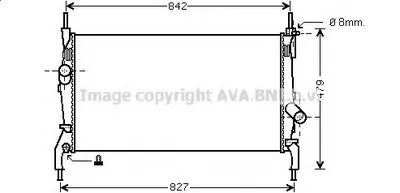 Радиатор, охлаждение двигателя AVA QUALITY COOLING купить