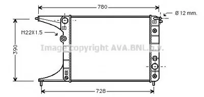Радиатор, охлаждение двигателя AVA QUALITY COOLING купить
