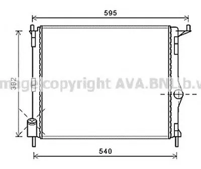 Радиатор, охлаждение двигателя AVA QUALITY COOLING купить