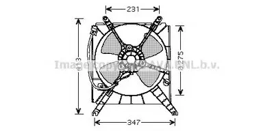 Вентилятор, охлаждение двигателя AVA QUALITY COOLING купить