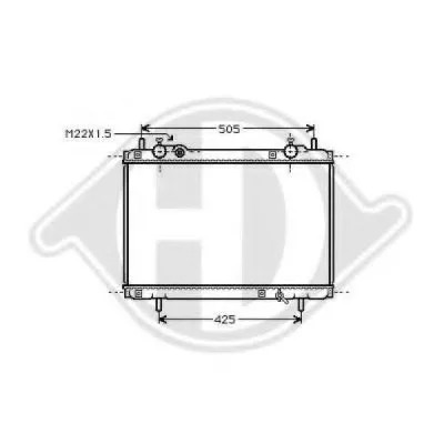 Радиатор, охлаждение двигателя DIEDERICHS купить
