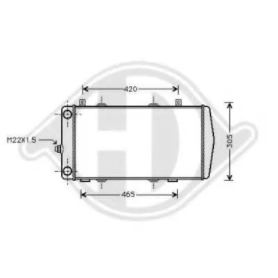 Радиатор, охлаждение двигателя DIEDERICHS купить