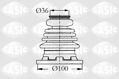 Комплект пылника, приводной вал SASIC купить