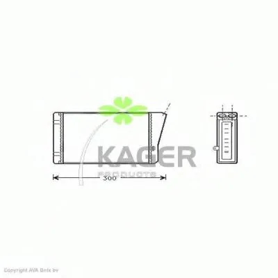 Теплообменник, отопление салона KAGER купить