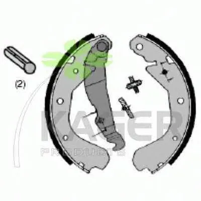 Комплект тормозных колодок KAGER купить