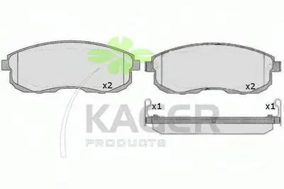 Комплект тормозных колодок, дисковый тормоз KAGER купить