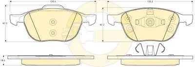 Комплект тормозных колодок, дисковый тормоз GIRLING купить