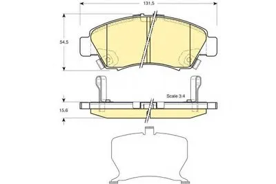 Комплект тормозных колодок, дисковый тормоз GIRLING купить