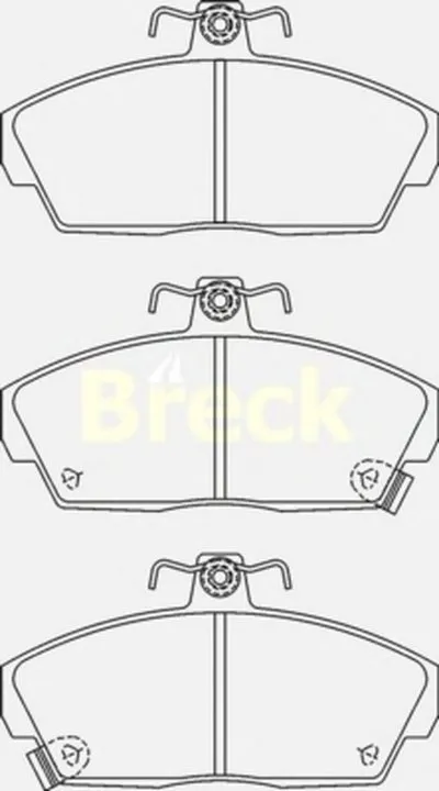 Комплект тормозных колодок, дисковый тормоз BRECK купить