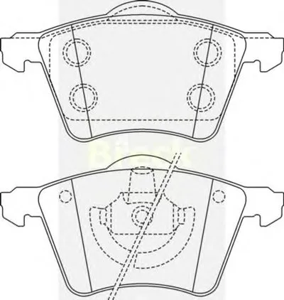 Комплект тормозных колодок, дисковый тормоз BRECK купить
