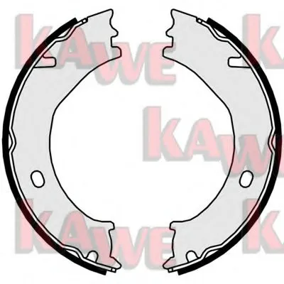 Комплект тормозных колодок, стояночная тормозная система KAWE купить