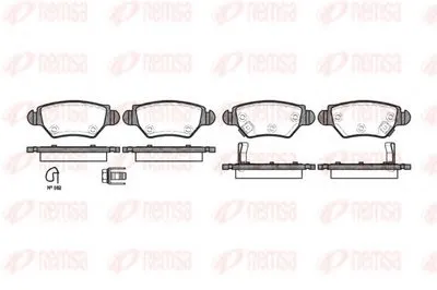 Комплект тормозных колодок, дисковый тормоз KAWE купить