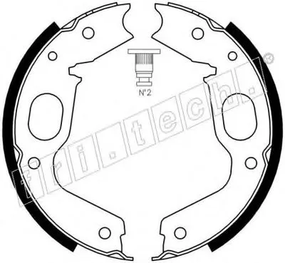 Комплект тормозных колодок, стояночная тормозная система fri.tech. купить