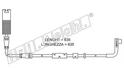 Сигнализатор, износ тормозных колодок fri.tech. купить
