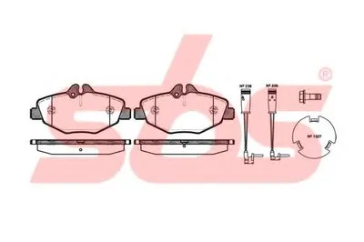 Комплект тормозных колодок, дисковый тормоз sbs купить