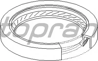 Уплотняющее кольцо, коленчатый вал TOPRAN купить