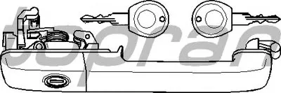 Ручка двери TOPRAN купить