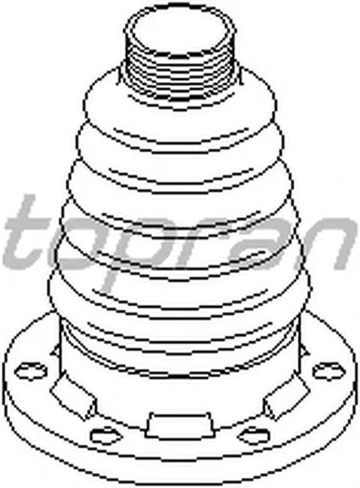 Пыльник, приводной вал TOPRAN купить