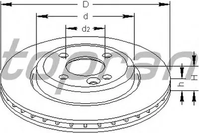 Тормозной диск TOPRAN купить