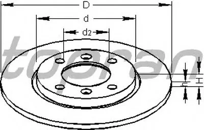 Тормозной диск TOPRAN купить