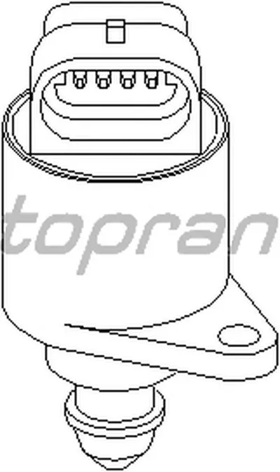 Поворотная заслонка, подвод воздуха TOPRAN купить