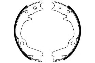 Комплект тормозных колодок; Комплект тормозных колодок, стояночная тормозная система E.T.F. купить