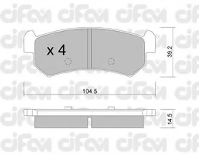 Комплект тормозных колодок, дисковый тормоз CIFAM купить