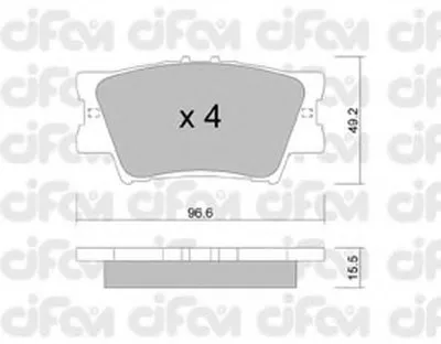 Комплект тормозных колодок, дисковый тормоз CIFAM купить